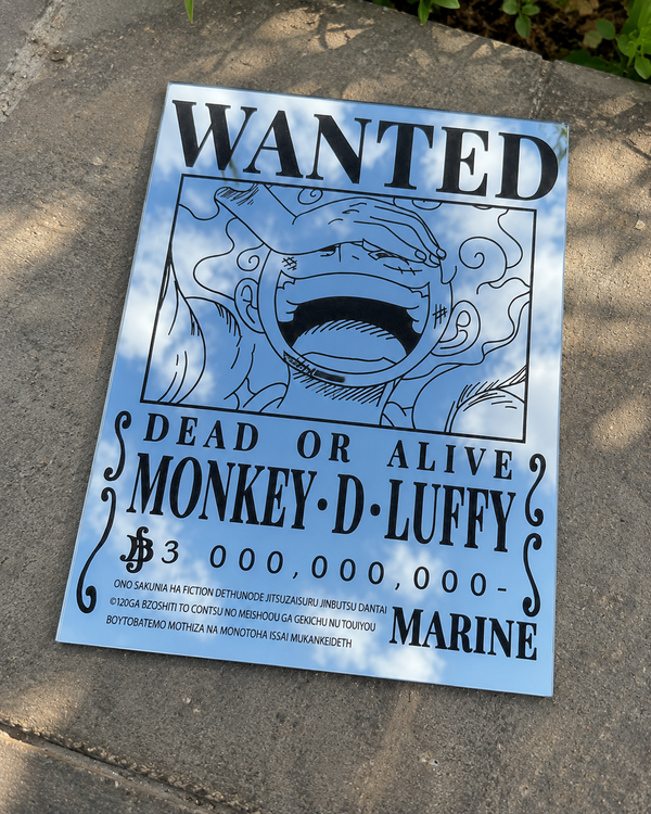 Monkey D. Luffy Wanted Poster Mirror