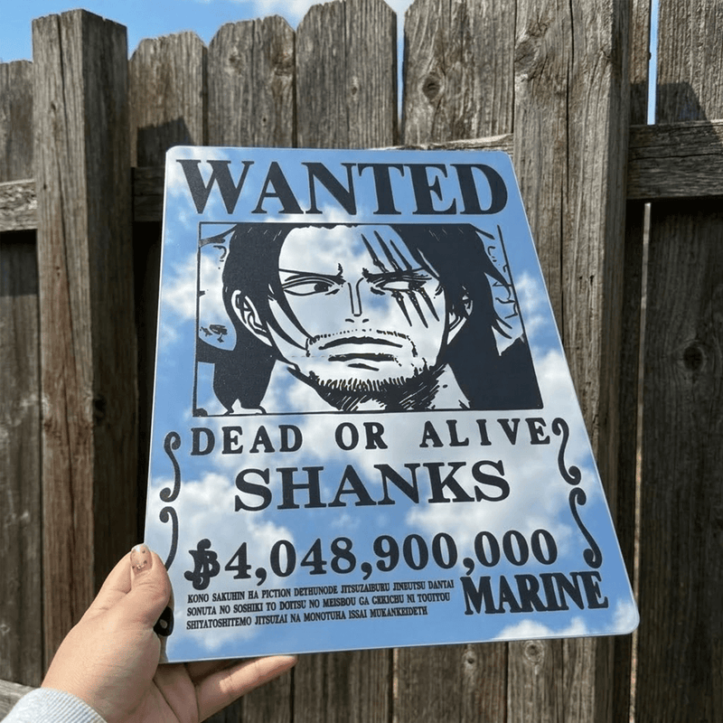 Shanks Wanted Poster Mirror - Silvex Reimagined